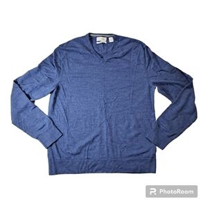 Calvin Klein Extra Fine Merino Sweater Machine Washable Size Large -Base Layer